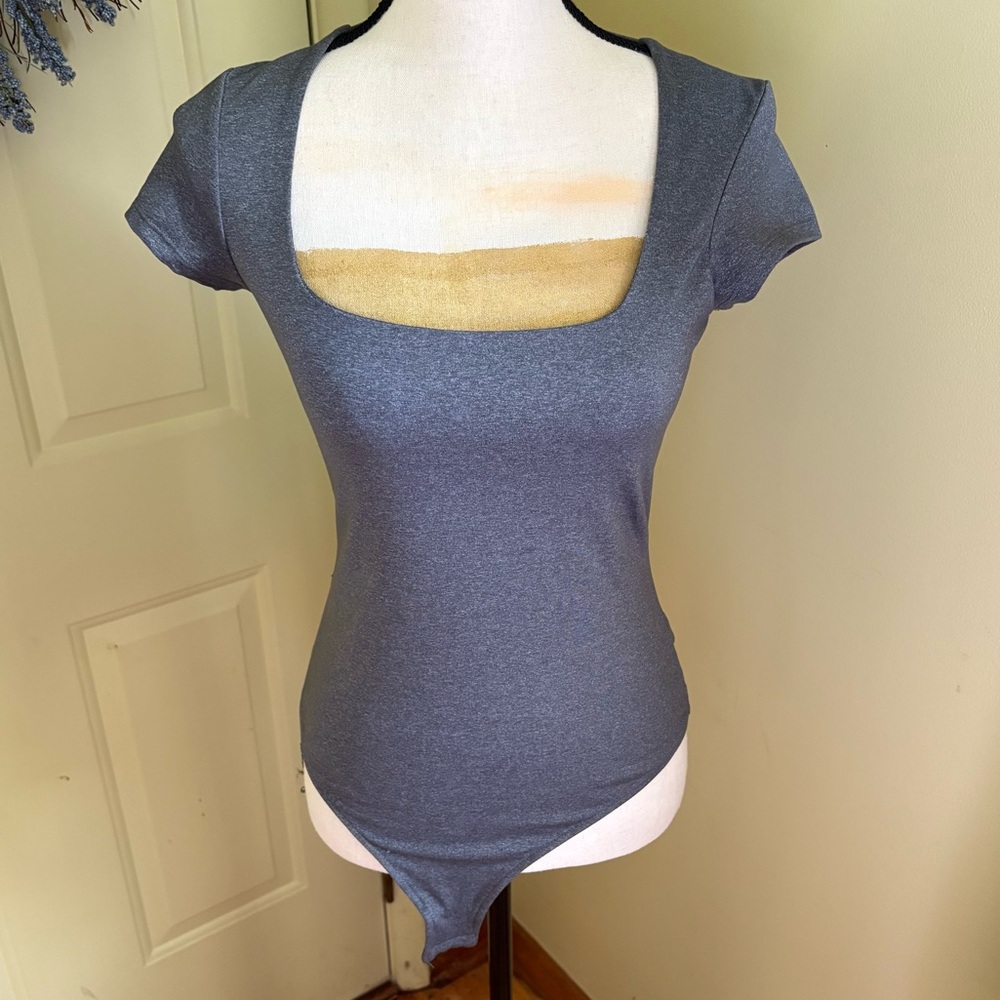FREE PEOPLE Square-Neck Bodysuit size M
